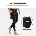 thumbnail image 2 of Pantalones de correr 2 en 1 para hombre Bolsillos con cintura elástica Leggings elásticos que absorben la humedad, 2 of 7