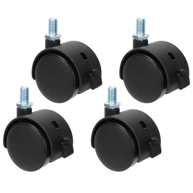 Furniture Caster,4Pcs PU Casters with Caster Cabinet Caster Remarkable Clarity