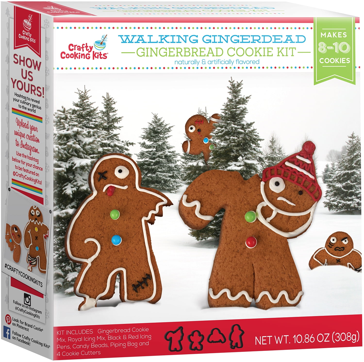 Crafty Cooking Kits Walking Gingerdead Cookie Kit, 10.86 oz