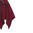 thumbnail image 4 of Women's Pirate Wench Costume Short Puff Sleeve Lace Up Corset Asymmetrical Handkerchief Hem Dress Gothic Fairy Cosplay Outfit for Halloween Theme Party, 4 of 6