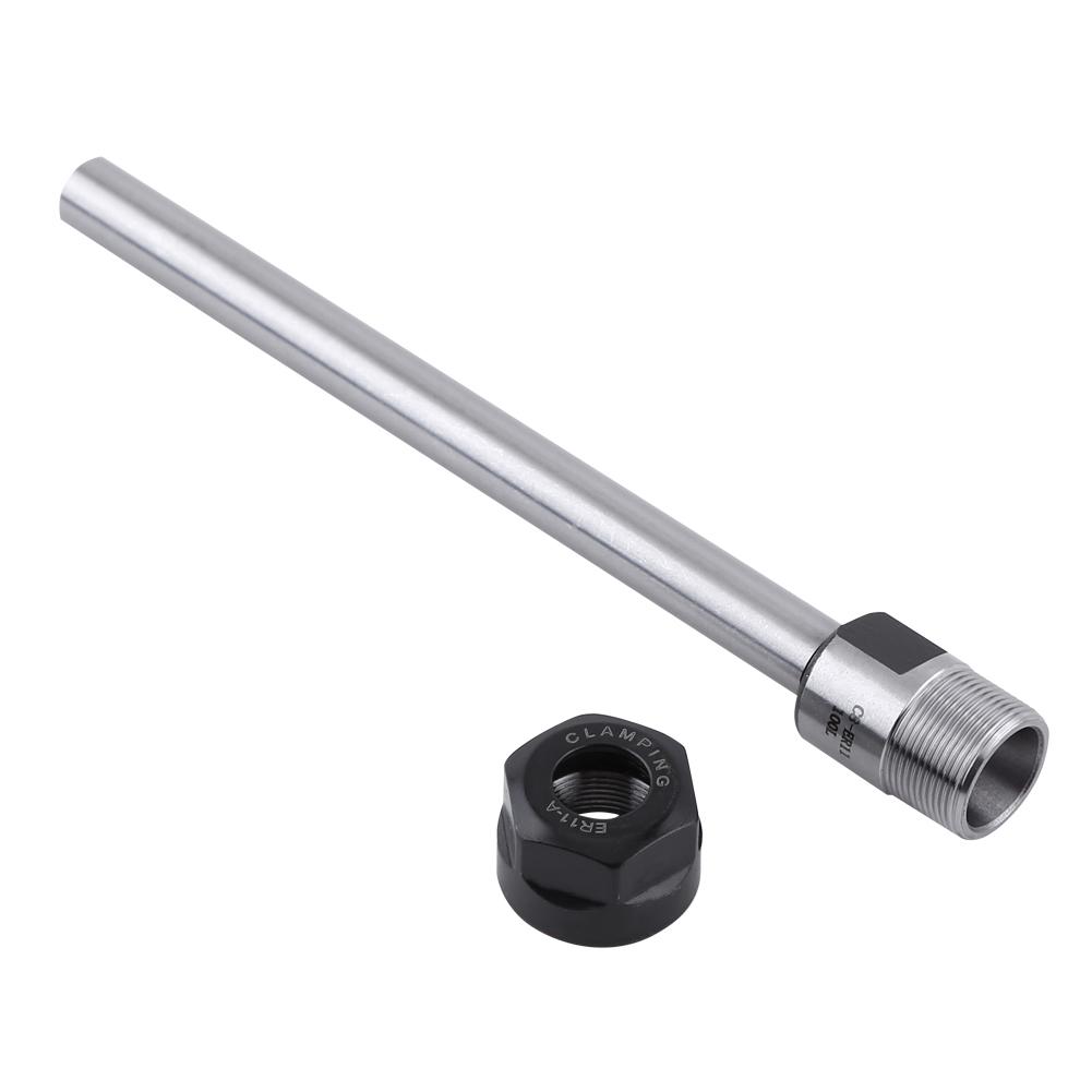 C8-ER11A-100L Straight Shank Collet Chuck Holder Extension Rod for CNC Milling