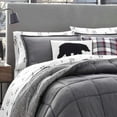 Sherwood 3Piece Gray Solid Micro Suede Full/Queen Comforter Set