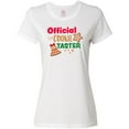 thumbnail image 3 of Inktastic Christmas Official Cookie Taster with Bell and Star Cookie Women's T-Shirt, 3 of 5