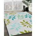 thumbnail image 2 of Ahgly Company Indoor Square Patterned Pale Blue Novelty Area Rugs, 3' Square, 2 of 6