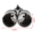 thumbnail image 2 of Accesorios de Silenciador Automático de Acero Inoxidable Likrtyny Doble Salida, 2 of 9