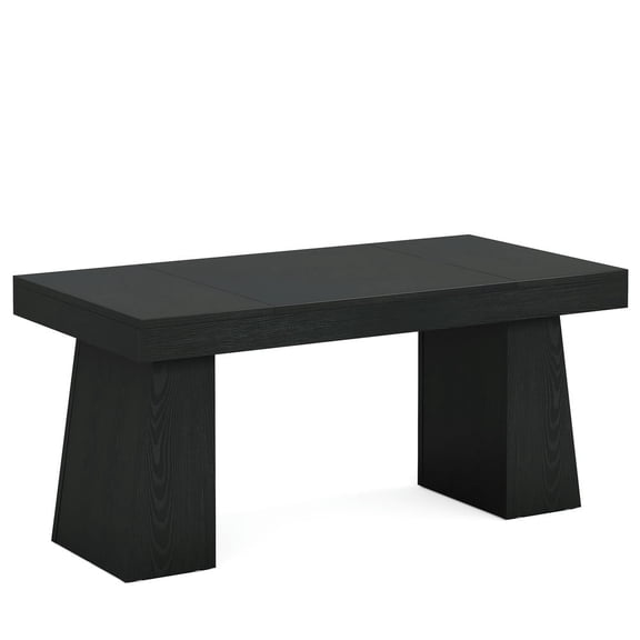 Spaco 55" Executive Desk, Modern Wood Computer Desk Workstation Desk, Desk for Indoor as Home, Office, Black