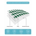 thumbnail image 4 of Quilt King Size Bedding Set, Green Plaid Reversible Summer Quilt 3 Pieces, Modern Minimalist Geometric Gingham Checkered Lightweight Bedspreads Coverlets with 2 Pillow Shams for All Seasons, 4 of 5