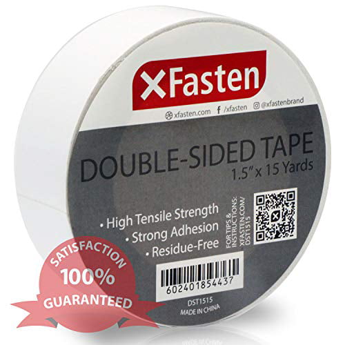 Removable 3/4-Inch by 20-Yards Pack of 3 Ideal ... XFasten Double Sided Tape 