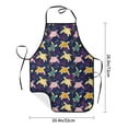 thumbnail image 2 of Uemuo Turtle Printed Bib Apron, Adjustable , Water and Oil Resistant, Cooking Kitchen Chef Apron for Women Men, 2 of 5