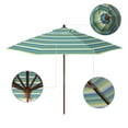 thumbnail image 2 of California Umbrella  9ft Marenti Wooden Sunbrella Patio Umbrella with Sunbrella Fabric, Base Not Included Seville Seaside, 2 of 5