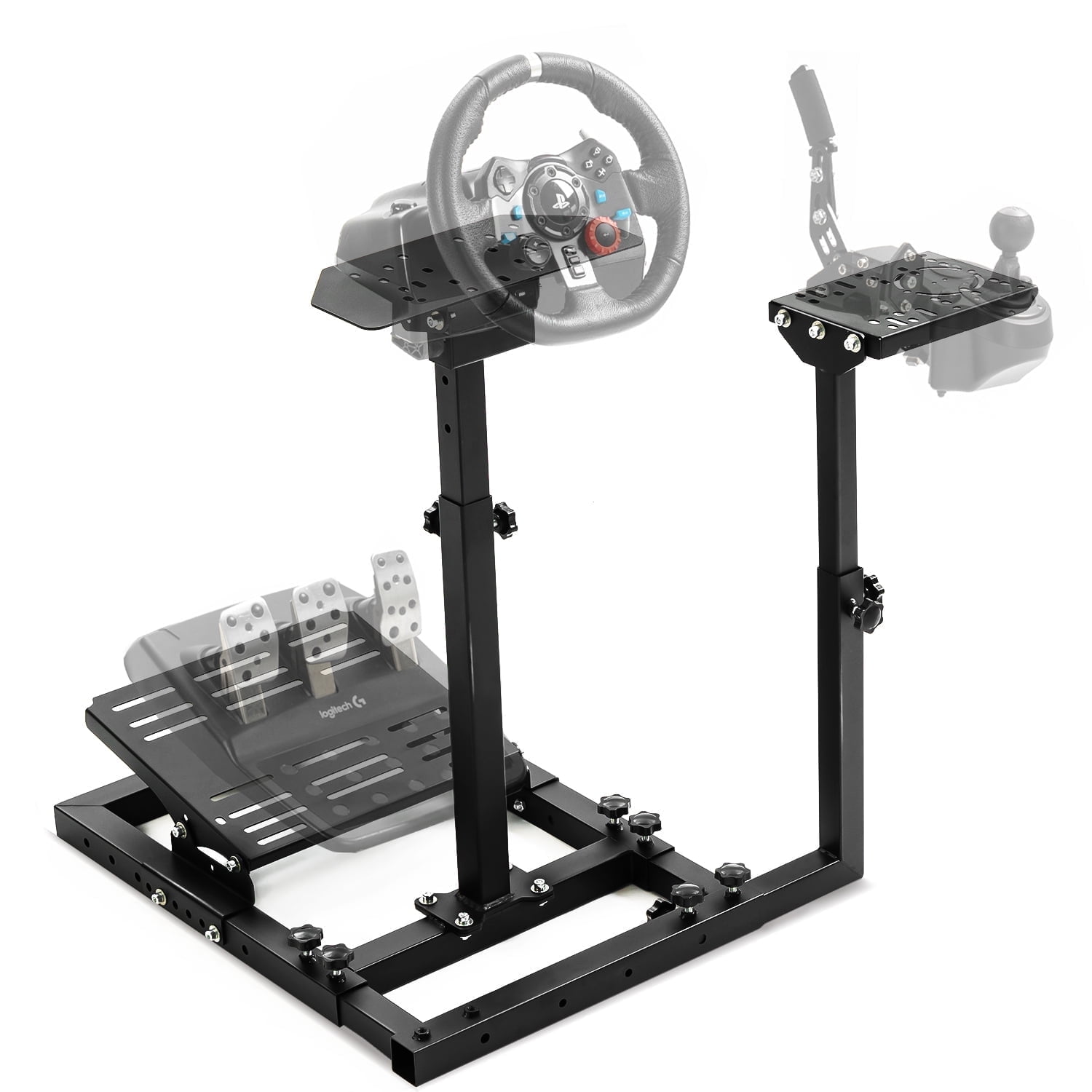 VEVOR G920 Racing Steering Wheel Stand Shifter Mount Fit For Logitech G27 G25 G29 Gaming Wheel Stand Wheel Pedals NOT Included Racing Wheel Stand In The Video Gaming Accessories Department At