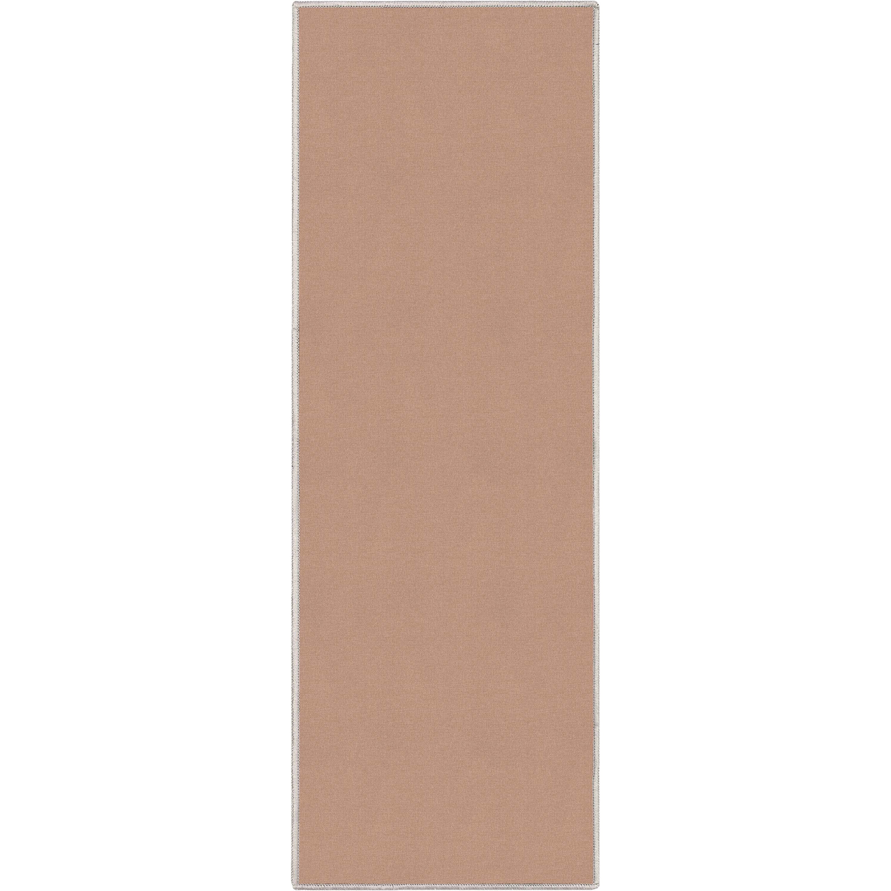 Well Woven Plain Solid Modern Solid Coral Flat-Weave 2'3" x 7'3" Runner Rug