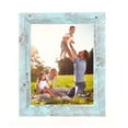 thumbnail image 4 of Rustic Farmhouse 20" x 30" Robins Egg Blue Reclaimed Wood Picture Frame (1.50" Molding), 4 of 7