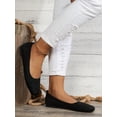 thumbnail image 6 of Women‘s Breathable Hollow Out Anti-Slip Flats  Outdoor Fashion Ballet Dance Two Tone Loafers, 6 of 7