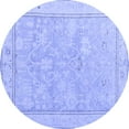 thumbnail image 1 of Ahgly Company Machine Washable Indoor Round Oriental Blue Traditional Area Rugs, 8' Round, 1 of 4