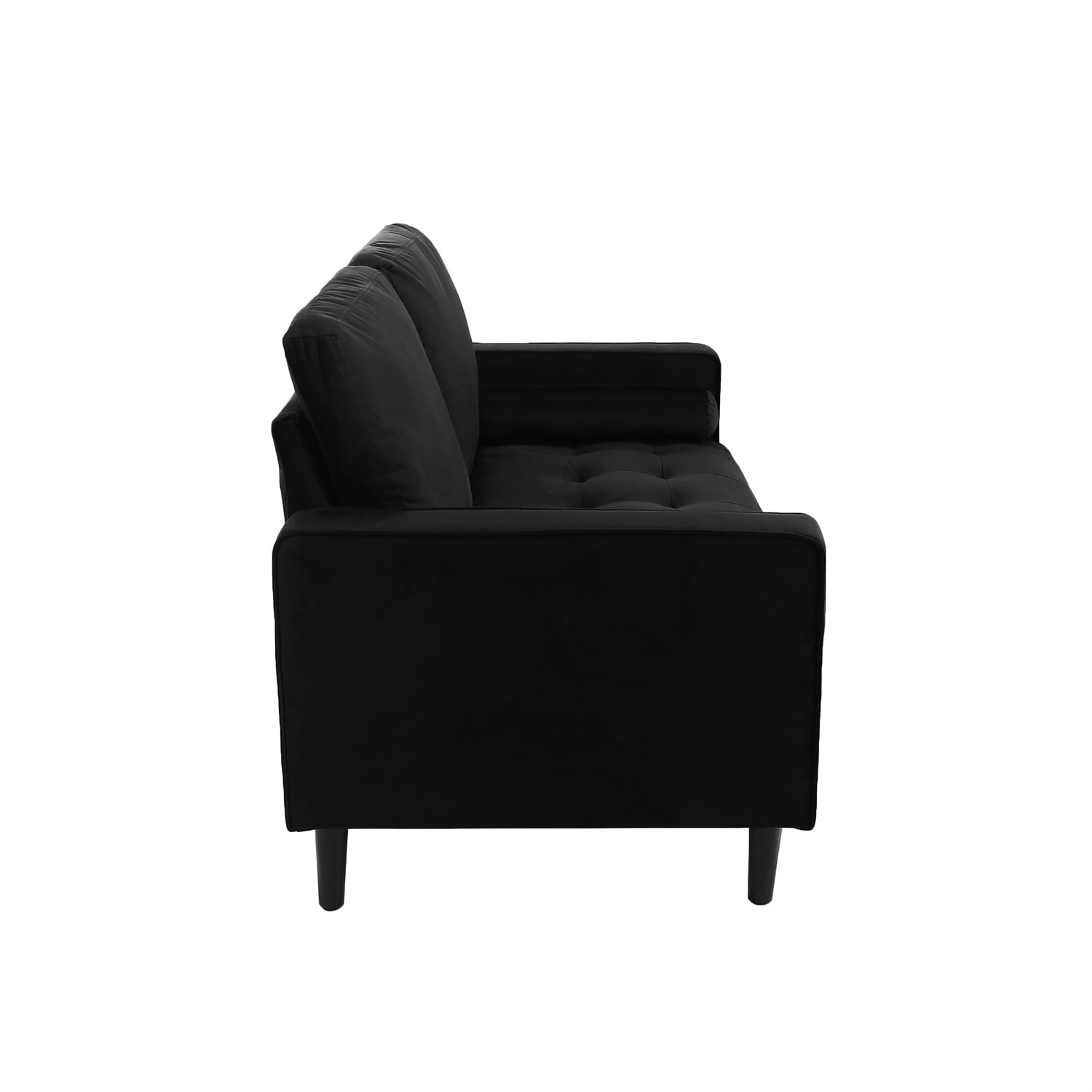 Kadyn fabric Sofa, Modern fabric Sofa, Upholstered Sofa Couch for Bedroom, Black Kadyn fabric Sofa, Modern fabric Sofa, Upholstered Sofa Couch for Bedroom, Black