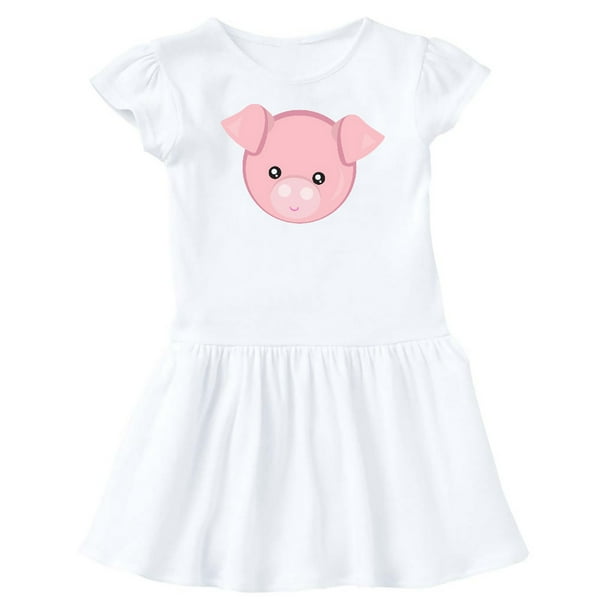 Cute Pig, Little Pig, Pig Head, Pink Pig Infant Dress - Walmart.com ...