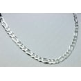 thumbnail image 5 of Mens .925 Sterling Silver Flat Figaro Link Chain Necklace 9MM - 22 inches #CH609s22, 5 of 7