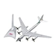 thumbnail image 2 of Modelo de avión fundido a escala 1:200, modelo de avión fundido a presión, colecciones de decoración de escritorio, modelo de avión de para, 2 of 9