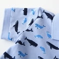 thumbnail image 5 of Boys Summer Whale Print Short Sleeved Shirt Blue 3-4Y, 5 of 9
