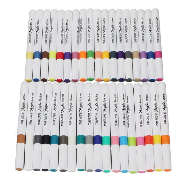 Paint Pens Paint Markers, Rounded Barrel Acrylic Paint Markers For Glass 12  Color,24 Color,36 Color,48 Color 