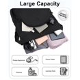 thumbnail image 4 of Mochila con cordón RHDZO para gimnasio con compartimento para zapatos negra, 4 of 7