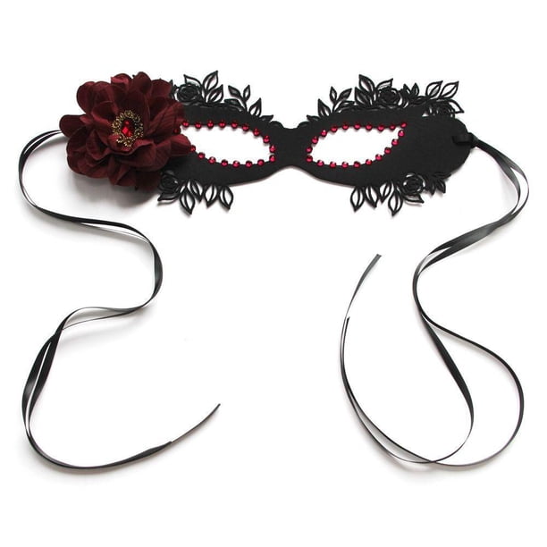DONET Media Máscara De La Cara Simple Para Las Mujeres Los Hombres De Carnaval De Disfraces Máscaras De Halloween Prom Party Supplies El Fantasma Bailarín Floral Ojos