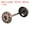 Chrome Plated, variant on Uxcell Door Hole Cover Plate Zinc Alloy Wave Round Deadbolt Cover Plate Door Reinforcement Plate for Door Hole Filling Red Patina