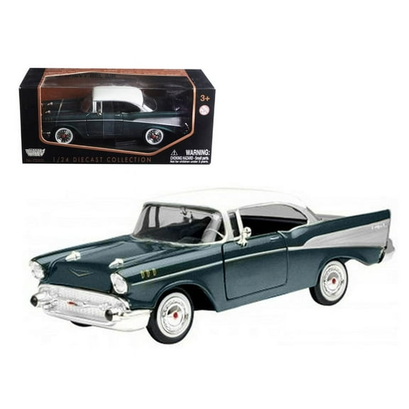 1957 Chevrolet Bel Air Green 1/24 Diecast Model Car by Motormax