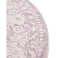 thumbnail image 6 of Unique Loom New Classical Collection Area Rug - Olwen (4' Round Purple/Gray), 6 of 7