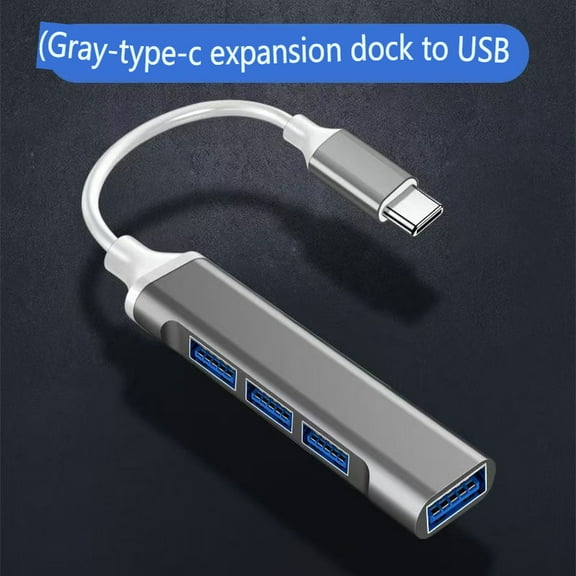 USB3.0 HUB mini aluminum shell hub Type-c docking station one-to-four 4-port USB splitter