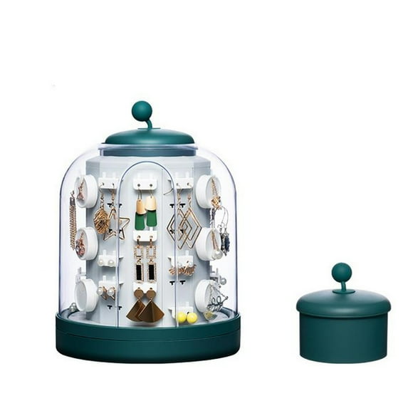 Caja de almacenamiento de joyas de gran capacidad con soporte de exhibición para collares y pendientes de joyería para el hogar Wmkox8yii HFSH29