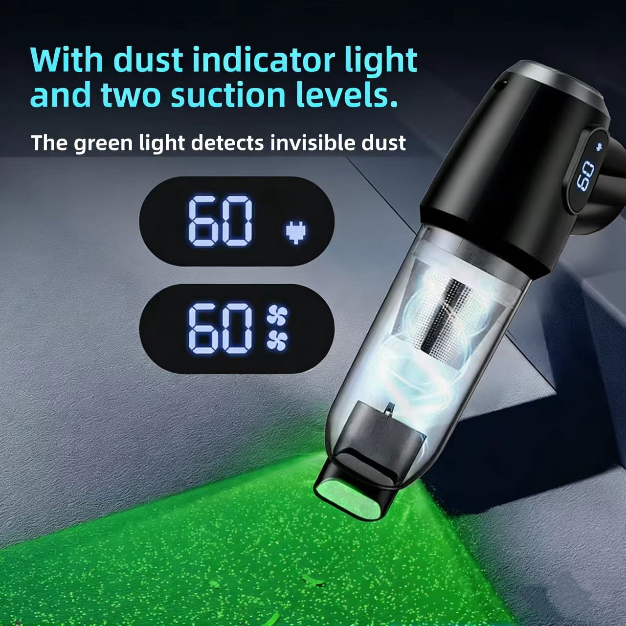 Air Duster Compressed Air Duster for Computer Electric Car-Mounted Vacuum Cleaner Electronic Device Cleaning Home, Car, Pet, Keyboard, Office 180000RPM