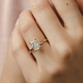 thumbnail image 3 of SOLITAIRE JEWELS 2.5ctw Radiant cut moissanite Diamond Engagement Ring 14K Yellow Gold Simple Solitaire Ring for Her, 3 of 6