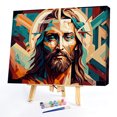 thumbnail image 2 of 1 kit de pintura por números, bricolaje, mano de Jesús, arte al óleo, artesanía, decoración de la pared del hogar Hugtrwg Para estrenar, 2 of 9