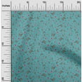 thumbnail image 2 of oneOone Cotton Cambric Teal Green Fabric Butterflies Fabric For Sewing Printed Craft Fabric By The Yard 42 Inch Wide, 2 of 4