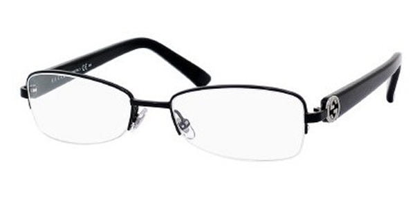 gucci semi rimless eyeglasses