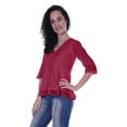 thumbnail image 4 of Moomaya Blouse Ethnique en Coton Peplum Col en V pour Femmes, 4 of 6