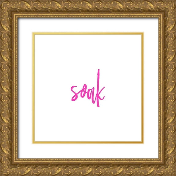 Murdock, Ramona 15x15 Gold Ornate Wood Framed with Double Matting Museum Art Print Titled - Soak