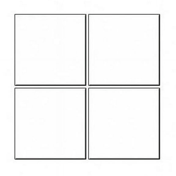McGowan TT00160 Tuftop Coasters in White Set of 4