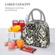 thumbnail image 5 of Fotbe Abstract Cat Faces Pattern Bolsa de Almuerzo con Estampado, Lonchera Aislada, Contenedor de Comida Reutilizable Tipo Cooler a Prueba de Fugas, 5 of 6