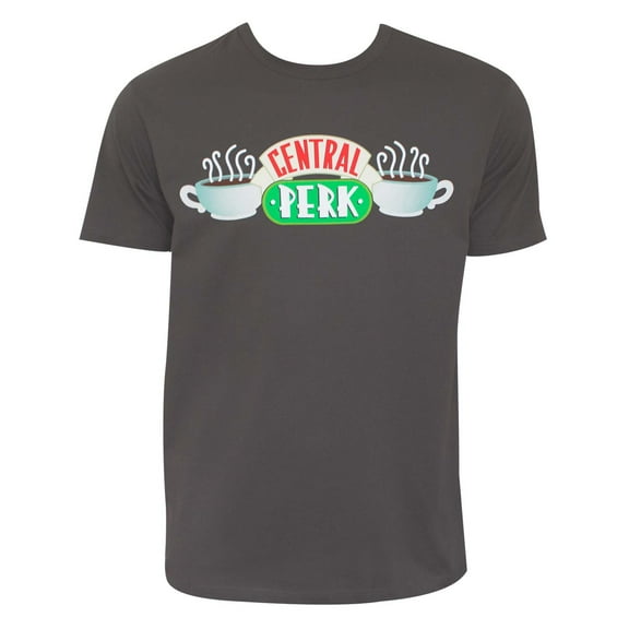 Friends Men's Central Perk Slim-Fit T-Shirt Charcoal XL