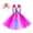 A-Hot Pink241, variant on Toddler Girls Costume Dress Wide Straps Scale Pattern Tutu Skirt Party Dress Matching Headband Themed Cosplay Birthday Dress Up Dress