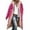 05#Hot Pink, variant on Long Winter Coats for Women Long Sleeve Thermal Oversized Long Puffer Jacket Fall Trendy Full Zip Plush Coats Heavyweight Hooded Sherpa Lined Jacket with Pockets Hot Pink 2XL