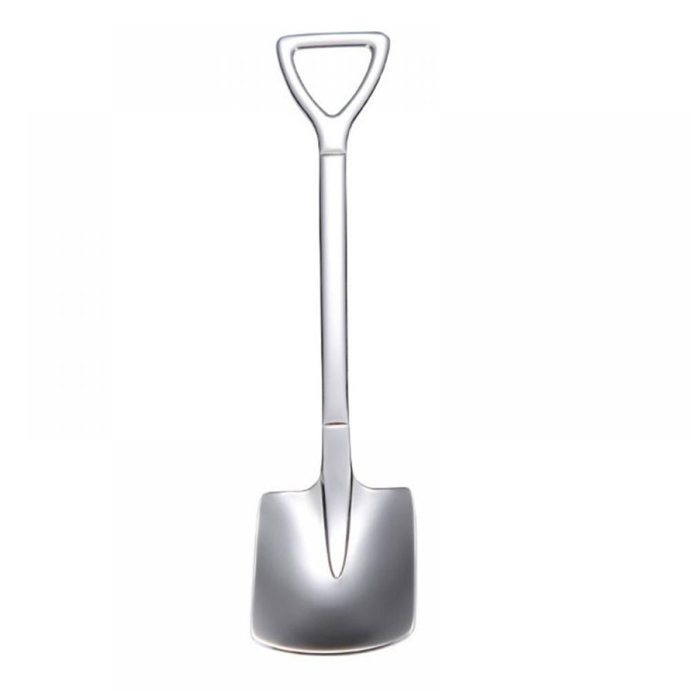 BIG SAVE! Cute Stainless Steel Mini Shovel Ice Cream Chocolate Cake Coffice Tea Stirring Spoons
