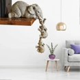 thumbnail image 4 of Cute Elephant Family Ornament Sweet Lovely Resin Animal Decoration for Home Decor, 4 of 5