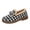 Black, variant on Ladies Classic Black White Check Plaid Warm Loafers, Cozy Sherpa Lined Slip On Flats, Vintage Metal Buckle Bow Winter Casual Shoes, Comfort Non Slip Rubber Sole Indoor Outdoor Daily Footwear