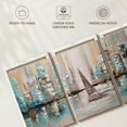 thumbnail image 6 of Elephant Stock Drifting Tranquility I Wall Art - Horizontal Multi Panel Canvas - Living Room Wall Decor - Nautical Multi Panel - Turquoise And Blue Decor By Osnat Tzadok - 32" x 15", 6 of 8