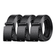 thumbnail image 1 of "3pz Cinturones Piel Hombres Ajustable Moda  120 cm Belug, Negros ", 1 of 5