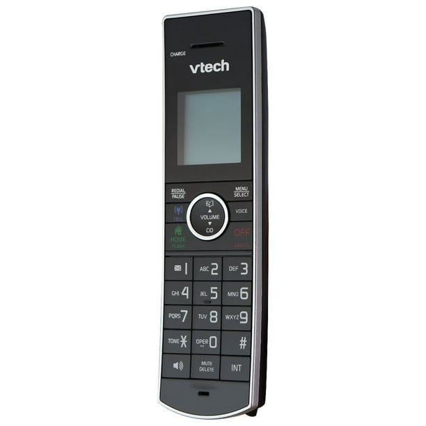 Gelijkmatig lineair nemen VTech (DS6771-3) DECT 6.0 Single Handset Cordless Telephone - Black/Silver  (Refurbished) - Walmart.com